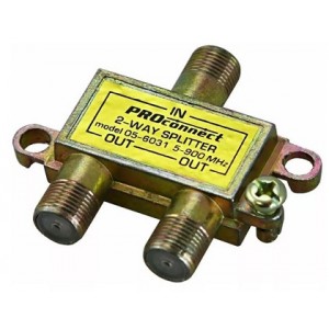 Делитель на 2 ТВ под F-разъем PROconnect (5-900 МГц) 05-6031
