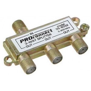 Делитель на 3 ТВ под F-разъем PROconnect (5-900 МГц) 05-6032