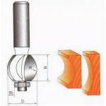 Фреза кромочная галтельная 10 x 33 х 20 мм S=8  GLOBUS 1015