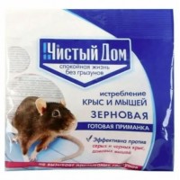 Приманка от грызунов зерно 100 г Чистый дом 03-016