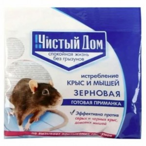 Приманка от грызунов зерно 100 г Чистый дом 03-016