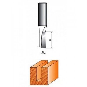 Фреза пазовая прямая 4 x 12 мм S=8 GLOBUS 1001