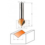 Фреза пазовая V-образная 90 гр. 25 x 20,7 мм S=8 GLOBUS 1004