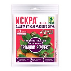 Искра Тройной Эффект 10 г (от колорад. жука, тли) с калийной подкормкой ГРИН БЭЛТ