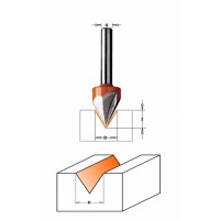 Фреза пазовая V-образная 60 гр. 15 x 13 мм S=8 GLOBUS 1004