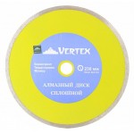 Диск алмазный отрезной сплошной 200 х 22,2 мм, мокрый рез VERTEX 04-200-6