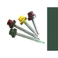 Саморезы кровельные Зеленый мох RAL 6005 со сверлом, 4,8 х 29 мм (250 шт.)