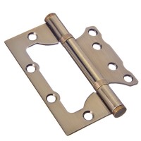 Петля накладная (БЕЗ ВРЕЗКИ) 4x3x2,5 медь (100x75x2,5) KORAL ac 620-178