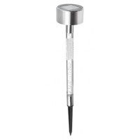 Фонарь садовый на солн. бат. 5.5x34.5см, 1.2V AAA, 1LED пластик, нерж.сталь INBLOOM