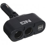 Разветвитель прикуривателя NG, 2 выхода, 2 USB, 60 W, 2.1А, 12/24В