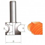 Фреза полустержневая 5 x 27 х 10 мм S=8  GLOBUS 1014