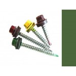 Саморезы кровельные Лист RAL 6002 со сверлом, 4,8 х 70 мм