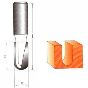 Фреза галтельная удлиненная 12 x 25 х 60 мм S=8 GLOBUS 1012