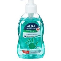 Мыло жидкое AURA с антибактериальным эффектом алоэ вера, дозатор 300 мл