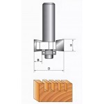 Фреза фальцевальная с подш. 20 x 33 х 35 мм S=8 GLOBUS 1023