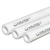 Труба полипропиленовая D=25 мм L=2 м SDR 6 (PN 20) VALFEX БЕЛАЯ
